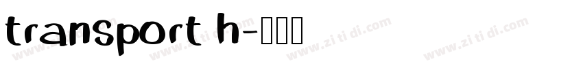 transport h字体转换